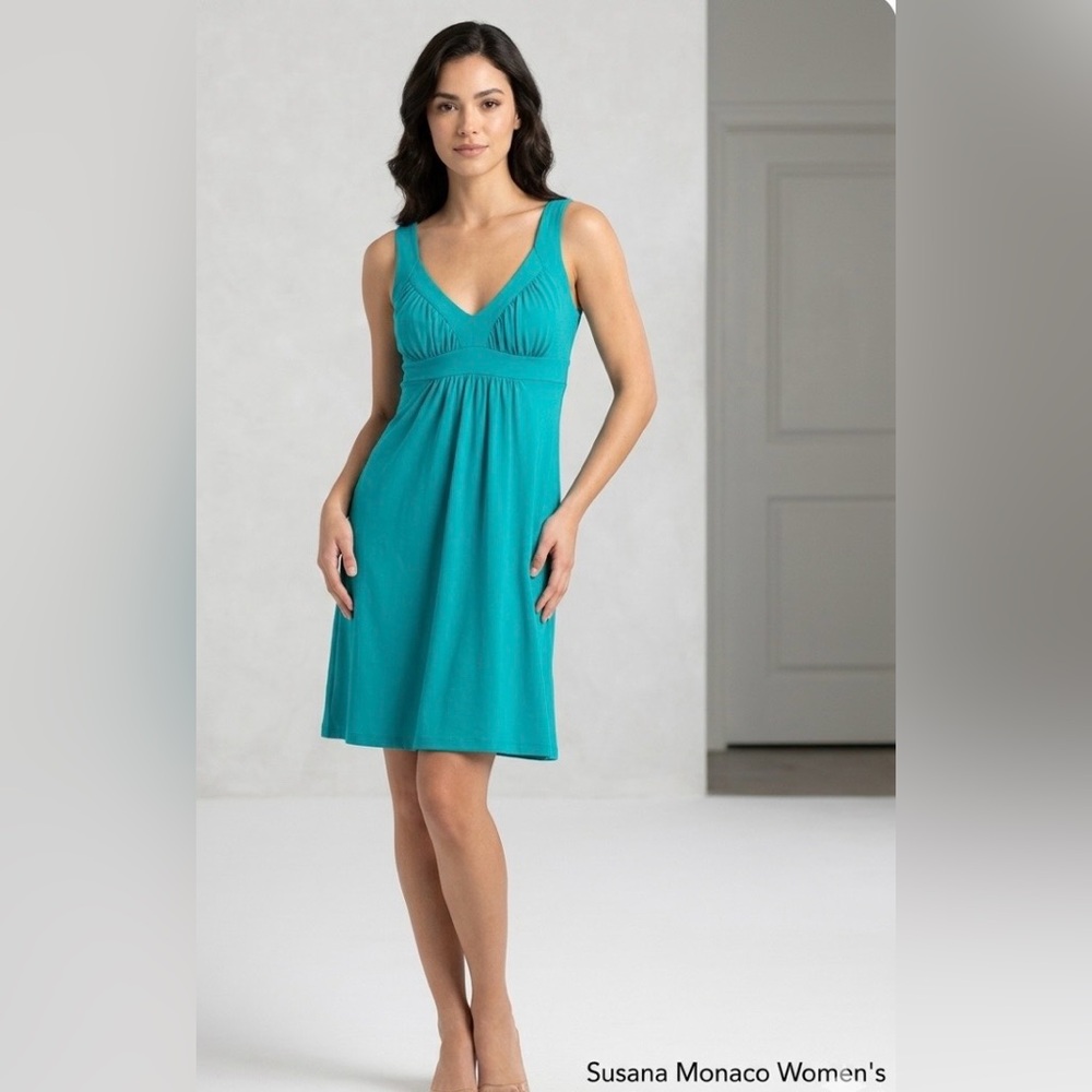 Susana Monaco Women’s Sleeveless Dress In Teal Green